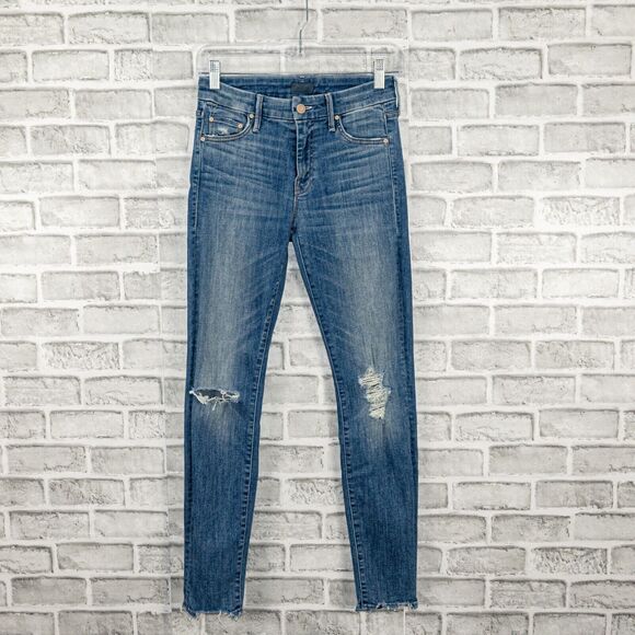 MOTHER Denim Size 25 The Looker Ankle Chew Jeans in MUMS THE WORD - Picture 6 of 13